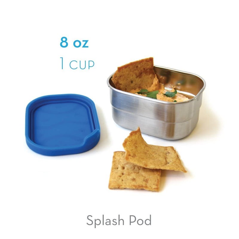 ECOlunchbox Splash Box & Splash Pod Set â€“ Leak-Proof Stainless Steel Bento Lunch & Snack Containers (24 oz + 8 oz) â€“ Plastic-Free with Silicone Lids, Dishwasher & Oven Safe - Image 3